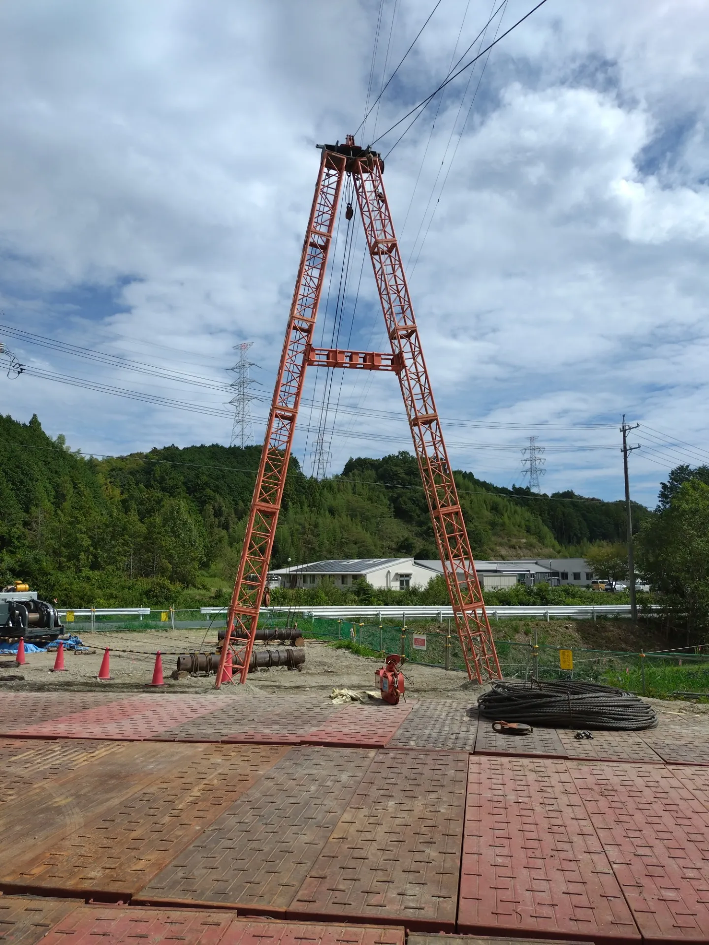 測量後の現場